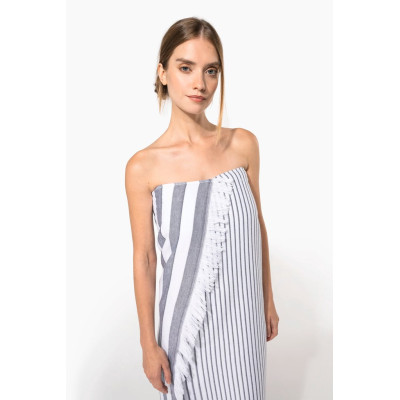 Striped fringed fouta